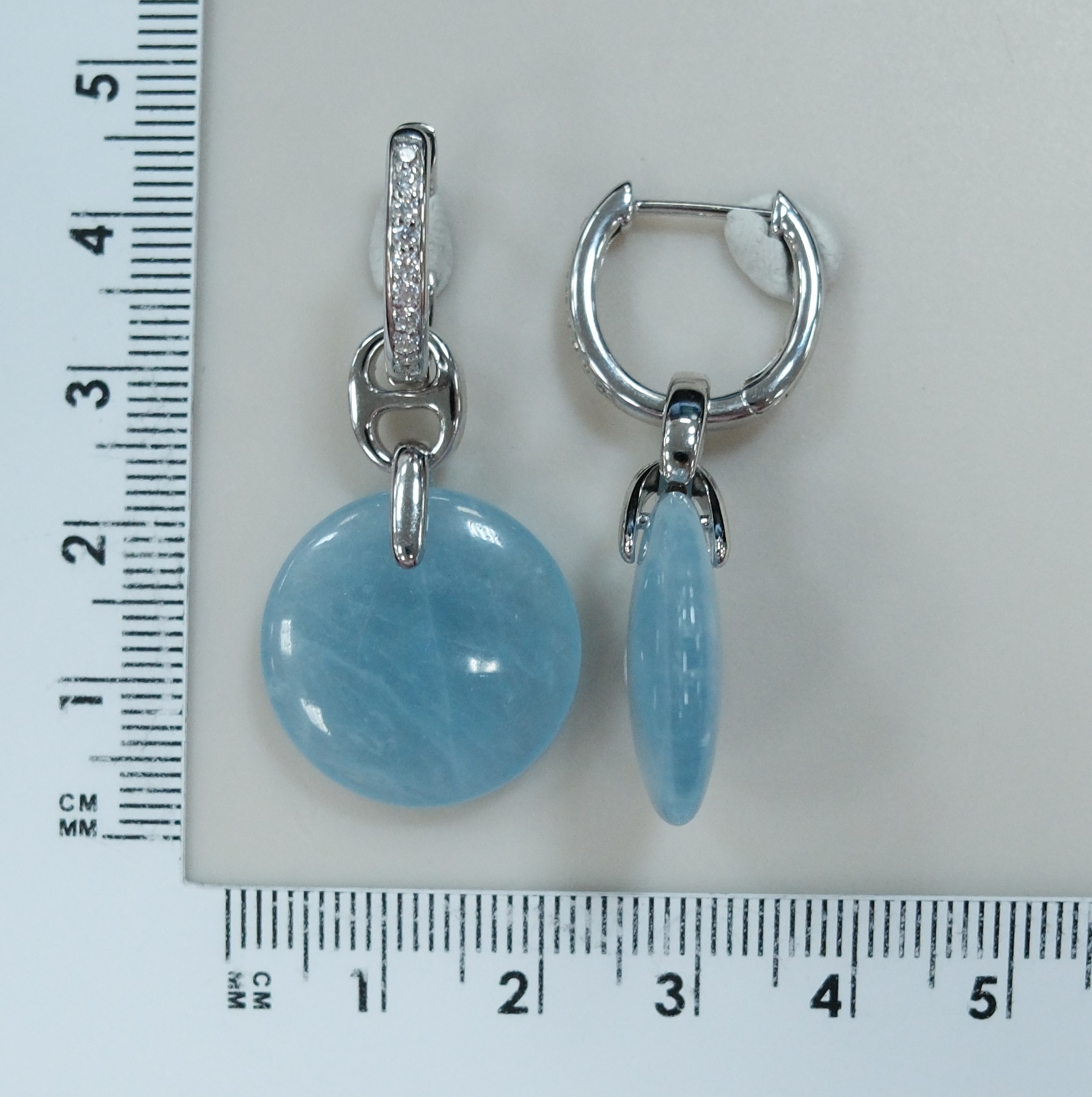 15222-000007 Серьги из двух частей (Ag 925)